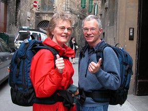 Soft backpacks weigh less, can be jammed into virtually any overhead bin, and leave you with both hands free. (photo: Rick Steves)