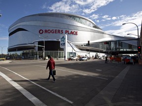 Rogers Place Arena, the new home of the Edmonton Oilers, is shown in Edmonton, Alta., on Wednesday September 7, 2016. (THE CANADIAN PRESS/Jason Franson)