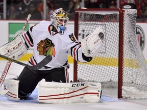 Michael Leighton played one game with the Chicago Blackhawks. (Canadian Press file photo)