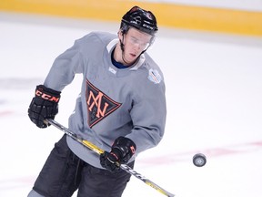 Team North America forward Connor McDavid was named captain prior to facing Team Europe in an exhibition game in Quebec City on Thursday. (Ryan Remiorz/The Canadian Press)