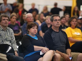 About 175 people attended a meeting put on by the Lively District Secondary School Action Committee in Lively, Ont. on Thursday September 8, 2016. Parents and supporters are working on a plan of action to keep the school from closing. Gino Donato/Sudbury Star/Postmedia Network