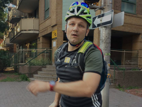 Police are looking for a male cyclist, wanted in an alleged assault on a female cyclist. (Ottawa Police Service)