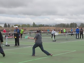 The Parkland Pickleheads hosted their annual September Smash tournament last weekend, while the meet also doubled as the inaugural provincial championships for the popular raquet sport.  - Photo submitted