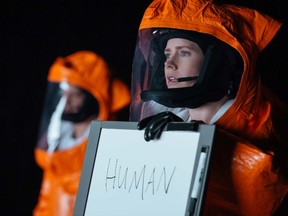 Amy Adams in a scene from Arrival. (Handout photo)