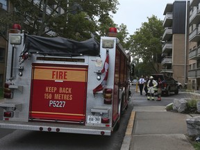 One person dead after an apartment fire on Eglinton Ave., just east of Birchmount Rd. on Saturday September 10, 2016. Veronica Henri/Toronto Sun/Postmedia Network