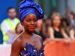 Lupita Nyong'o on the red carpet for the premiere of Queen of Katwe at the Toronto International Film Festival. (Dave Abel, Postmedia Network)