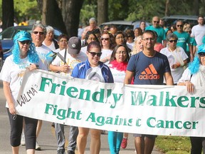 Participants take part in the Ovarian Cancer Canada Walk of Hope in Winnipeg, Man., Sunday, Sept. 11, 2016. (Brian Donogh/Winnipeg Sun/Postmedia Network)