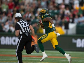 As he demonstrated with his touchdown on the Eskimos first play of the game on Saturday, receiver Derel Walker can give the team a chance to win. (Greg Southam)