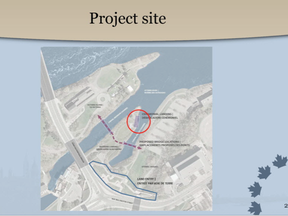 Site of new pier to be built at Richmond Landing in the Ottawa River (NCC image)