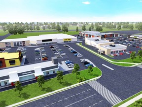 Lucror Property Investments has released drawings of its $10-million redevelopment plan for the former Zellers plaza on London Road in Sarnia. Work is expected to begin in March on a new building to house the Sarnia Tepperman's store. (Handout)