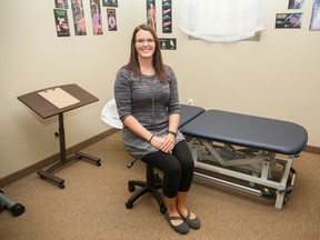 Janine Lange celebrated the grand opening of her physiotherapy clinic Masterpiece Therapies on Tuesday, Sept. 6. Taylor Hermiston/Vermilion Standard/Postmedia Network.