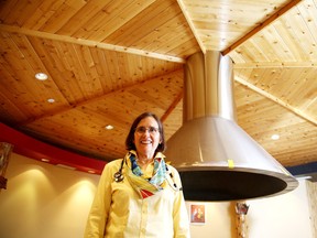 Dr. Janet McElhaney at the HSN medicine lodge in Sudbury. McElhaney was recently appointed to the Institute Advisory Board for Indigenous Peoples' Health for the Canadian Institutes of Health Research. Gino Donato/Sudbury Star/Postmedia Network