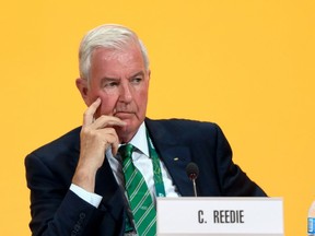 International Olympic Committee (IOC) executive member and current president of the World Anti-Doping Agency Britain's Sir Craig Reedie. (AFP PHOTO/FABRICE COFFRINIFABRICE COFFRINI)