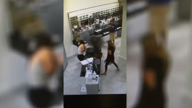 Watch: Woman's vaporizer battery explodes inside Louis Vuitton