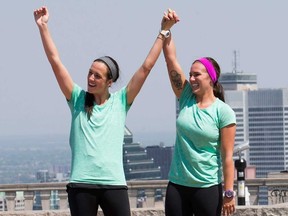 Season 4 champions of The Amazing Race Canada, Steph LeClair and Kristen McKenzie.