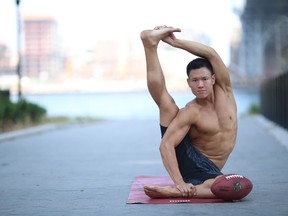 BallerYoga founder Cedric Yau has been practicing yoga for eight years.