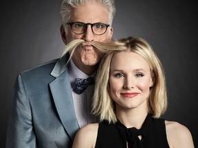 Ted Danson and Kristen Bell in The Good Place.