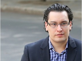 Joshua Petrin, accused of first-degree murder of Lorry Santos, enters Queen's Bench Courthouse in Saskatoon in a file pic from Friday, June 12, 2015. (Greg Pender/The StarPhoenix)