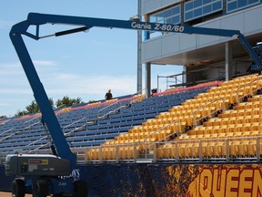 The new Richardson Stadium will host its first Queen’s Golden Gaels football game Saturday when the Gaels meet the Western Mustangs. (Steph Crosier/The Whig-Standard)