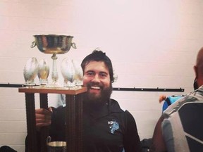 Sudbury's Kevin Garbuio helped the Fort McMurray Monarchs win the Sid Forster Memorial Trophy on the weekend. Special to The Star