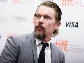 Actor Ethan Hawke plays famed trumpeter Chet Baker in the biopic "Born to Be Blue”, to be presented by cineSarnia Oct. 16 and 17. Hawke was photographed at the 2015 Toronto International Film Festival. Richard Shotwell/The Canadian Press/AP