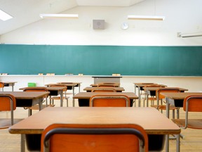 A school classroom is pictured in this file photo. (maroke/Getty Images)