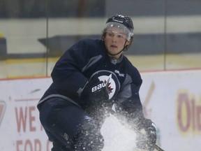 Brendan Lemieux is hoping to leave a positive impression with Jets management with his play at this weekend's Young Stars tournament. (CHRIS PROCAYLO/WINNIPEG SUN)