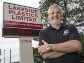 Jim Gazo, president of Lakeside Plastics Limited, says a Unifor strike against GM could affect production at the plant and even force layoffs. (DAX MELMER/Windsor Star/Postmedia Network)