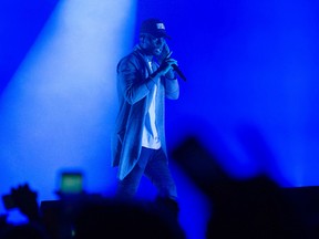 Bryson Tiller performs on the CityFolk main stage Friday.