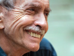 In this March 13, 2008, file photo, Edward Albee is photographed during an interview in New York. The three-time Pulitzer Prize-winning playwright has died in suburban New York City at age 88. Albee assistant Jackob Holder says the playwright died Friday, Sept. 16, 2016, at his home on Long Island. No cause of death has been given. (AP Photo/Mary Altaffer, File)