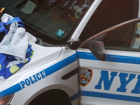 FILE - NYC Police vehicle. (AP Photo/Julie Jacobson) ORG XMIT: NYJJ104