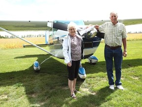 Frank and Carol Hardy have had the pleasure of taking this 182 single engine Cessna on three adventuress voyages. (Shaun Gregory/Huron Expositor)