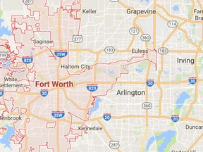 FORT WORTH, Texas — A gunman hiding in a  backyard shed opened fire on two 
officers and wounded them after they had responded to the home to check on a 
suicide report, police said Saturday. (Google maps)