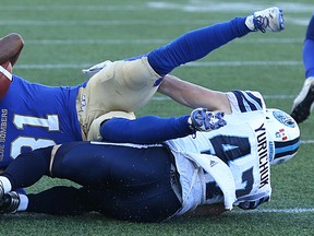 The Bombers aren't lying down on the job. (KEVIN KING/Winnipeg Sun)