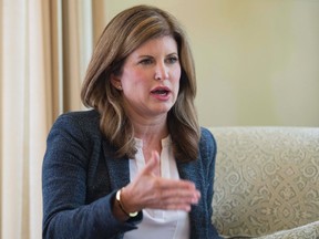 Interim Conservative leader Rona Ambrose speaks during an interview with The Canadian Press at Stornoway, Friday September 16, 2016 in Ottawa. (THE CANADIAN PRESS/Adrian Wyld)