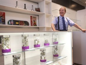 Don Briere, the president of Weeds, at his Bank Street store, which was closed after Canada Post seized a shipment of cannabis mailed to the store from B.C. TONY CALDWELL