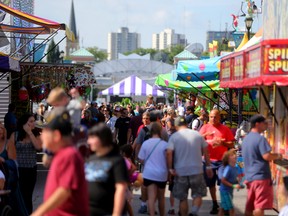 Sunny skies brought a crowd to the Western Fair for Sunday?s closing day, but how big is hard to say: fair officials aren?t releasing attendance figures this year. (MIKE HENSEN, The London Free Press)
