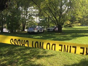 Ottawa police are investigating the grisly discovery of a body in the Rideau River near Lowertown on Monday. WAYNE CUDDINGTON / -