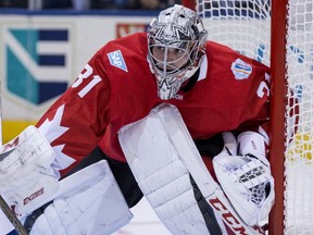 Team Canada G Carey Price gets the shutout against Team Czech Republic in Toronto on Saturday September 17, 2016. (Craig Robertson/Toronto Sun/Postmedia Network)