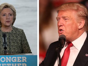 Hillary Clinton and Donald Trump. (Matt Rourke/AP and Joe Raedle/Getty Images)