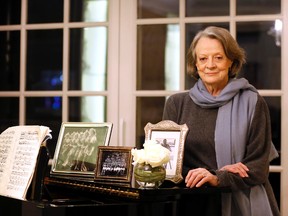 British actress Maggie Smith in London, Wednesday, Dec. 16, 2015. (AP Photo/Kirsty Wigglesworth)