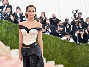 Emma Watson attends the 'Manus x Machina: Fashion In An Age Of Technology' Costume Institute Gala at Metropolitan Museum of Art on May 2, 2016 in New York City. (Mike Coppola/Getty Images for People.com)