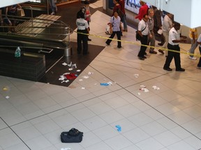 The scene in the Eaton Centre after a stabbing on Tuesday, Sept. 20, 2016 (Jack Boland/Toronto Sun/Postmedia Network)
