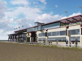 Rending of the grandstand of the horse racing track to be run by Century Casinos Inc.