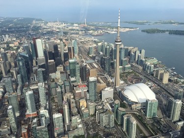 HIGH END: 2220: A helicopter tour of Toronto reveals fantastic views for a reasonable price; only about $100 for a short ride. JIM BYERS/Special to Postmedia Network