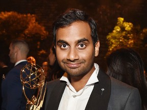 Actor/writer Aziz Ansari, winner of Outstanding Writing for a Comedy Series for 'Master of None,' attends the 68th Annual Primetime Emmy Awards Governors Ball at Microsoft Theater on September 18, 2016 in Los Angeles, California. (Kevin Winter/Getty Images)