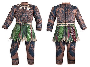 Costume for the Polynesian God Maui for the Disney film "Moana." (Screenshot)