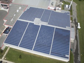Hydro Ottawa and the city have partnered to install solar panels on large municipal buildings, such as the Ray Friel Complex. (Hydro Ottawa handout)