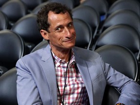 Former New York congressman Anthony Weiner in a July 26, 2016 file photo.  (Photo by Chip Somodevilla/Getty Images)