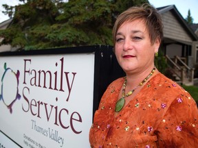Louise Pitre is executive director of Family Service Thames Valley. (MIKE HENSEN, The London Free Press)